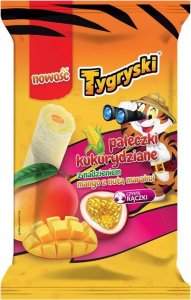 Tygryski Tygryski Pałeczki kukurydziane z nadzieniem mango z nutą marakui 60 g 1