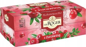 Sir Roger Żurawina Herbata owocowa ekspresowa 40 g (20 saszetek x 2 g) 1