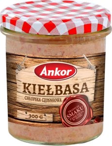 Ankor Ankor Konserwa kiełbasa chłopska czosnkowa 300 g 1