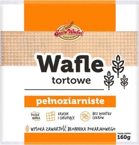 Eurowafle Eurowafel Wafle Tortowe Kwadratowe 160g 1