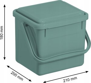 Rotho Wiaderko 4,5L BIO* mistletoe green 4