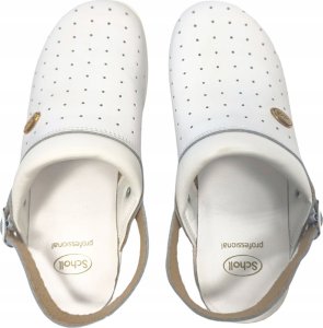 Mobilex Buty Clog Racy marki Scholl BIAŁY 37 6