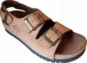 Mobilex Wygodne sandały Scholl AIR BAG BACK STRAP BRĄZ 39 4