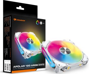 Wentylator Cougar COUGAR Apolar 120 ARGB (single pack) / Elite Universal Modular Fan / White 9