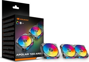 Wentylator Cougar COUGAR Apolar 120 ARGB (3 pcs pack) / Elite Universal Modular Fan (3pcs pack) / Black 9