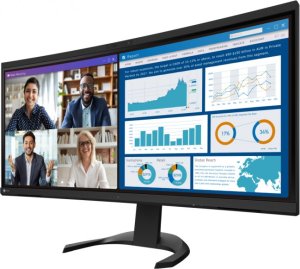 Monitor Eizo EIZO FlexScan EV3450XC-BK - monitor 34,1", 3440 x 1440 UWQHD, zakrzywiony, wbudowana kamera 21:9, (czarny) 1