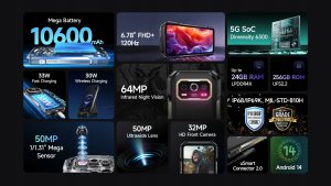 Smartfon UleFone Armor 27 Pro 5G 12/256GB Czarny  (UF-A27/BK) 6