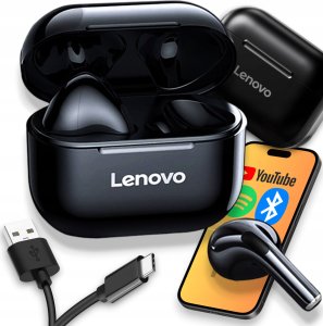 Słuchawki Lenovo Lenovo LP40 TWS Beżowe 12