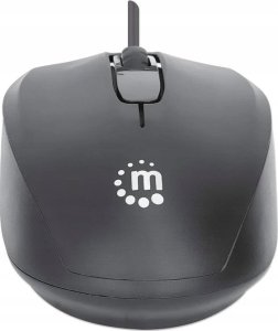 Mysz Manhattan MANHATTAN Comfort II Optische USB-Maus schwarz 5