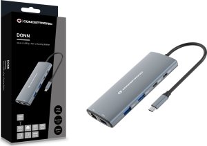 HUB USB Conceptronic CONCEPTRONIC 10-in-1 Dock USB-C-> HDMI,2xUSB-C,3xUSB-A,SD sw 4