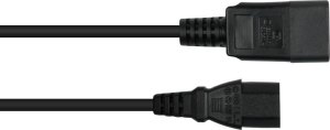 Kabel zasilający Alcasa kabelmeister Kaltgeräteverlängerung C20 an C13 schw. 0,5m 2