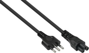 Kabel zasilający Alcasa kabelmeister Netzkabel Italien Typ I an C5 schwarz 1,8m 1