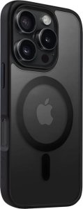 Crong Crong Hybrid Frost MAG Cover - Etui z MagSafe do iPhone 16 Pro Max (czarny) 6