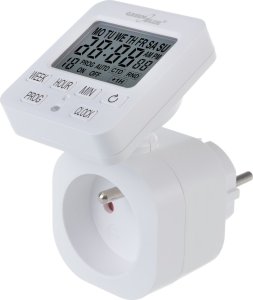 GreenBlue Włącznik czasowy - timer cyfrowy GreenBlue,  max. obciążenie 16A, IP20, GB605 E 1