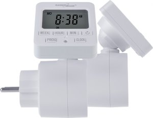 GreenBlue Włącznik czasowy - timer cyfrowy GreenBlue,  max. obciążenie 16A, IP20, GB605 E 6