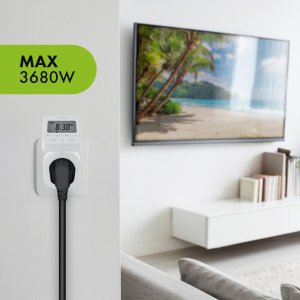 GreenBlue Włącznik czasowy - timer cyfrowy GreenBlue,  max. obciążenie 16A, IP20, GB605 E 9