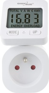GreenBlue Miernik energii GreenBlue, watomierz, 16A, max. 3680W, podtrz.pamięci, GB615 E 2