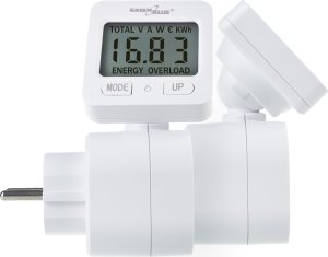 GreenBlue Miernik energii GreenBlue, watomierz, 16A, max. 3680W, podtrz.pamięci, GB615 E 6