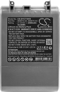 Cameron Sino Akumulator Typ 968670-02 968670-03 Do Odkurzacza Dyson V 7 V7 Sv11 / Cs-dyc710vx 6