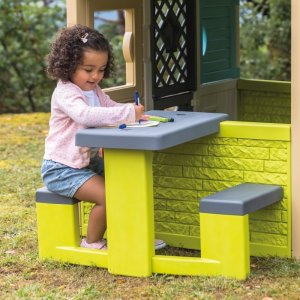 Smoby Smoby playhouse accessories picnic table, garden play equipment (light green/grey) 5