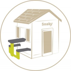 Smoby Smoby playhouse accessories picnic table, garden play equipment (light green/grey) 7