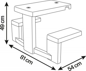 Smoby Smoby playhouse accessories picnic table, garden play equipment (light green/grey) 10