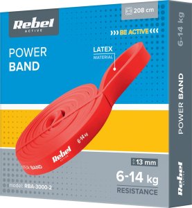 Rebel Active Powerband PL-2 średni opór czerwony 1 szt. 4