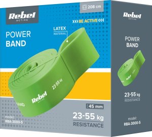 Rebel Active Powerband RBA-3000-5 bardzo duży opór zielony 1 szt. 3