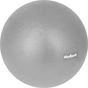 Rebel Mini piłka gimnastyczna do pilates rehabilitacyjna 25cm z pompką ręczną, kolor szary , REBEL ACTIVE 2