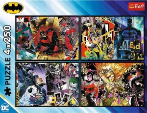 Trefl Puzzle 4w1 Batman w akcji 4 x 250 elementów (13310) 6