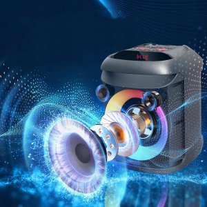 Głośnik Defender Głośnik Defender BOOMER 45 Bluetooth 45W MP3/FM/SD/USB/AUX/TWS/LED/MIC KARAOKE czarny 9