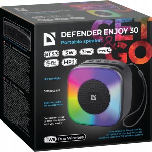 Głośnik Defender Głośnik Defender Enjoy 30 Bluetooth 5W BT/LED/USB/TF/MP3 8