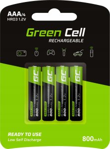 Green Cell 8x Akumulatorki Paluszki AAA R3 950mAh Ni-MH Baterie do ładowania Green Cell 12
