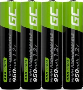 Green Cell 8x Akumulatorki Paluszki AAA R3 950mAh Ni-MH Baterie do ładowania Green Cell 15