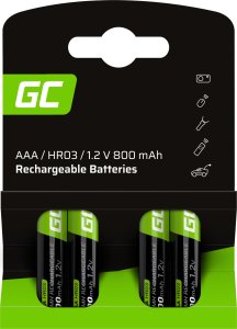 Green Cell 8x Akumulatorki Paluszki AAA R3 950mAh Ni-MH Baterie do ładowania Green Cell 17