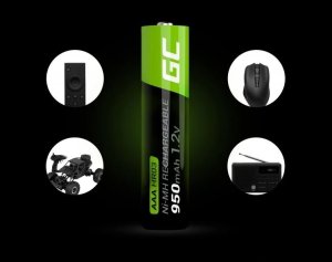 Green Cell 8x Akumulatorki Paluszki AAA R3 950mAh Ni-MH Baterie do ładowania Green Cell 24