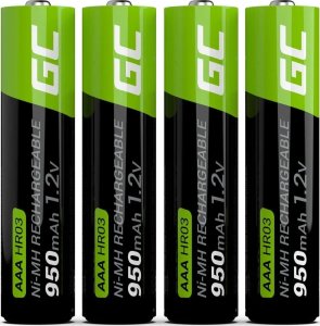 Green Cell 8x Akumulatorki Paluszki AAA R3 950mAh Ni-MH Baterie do ładowania Green Cell 3