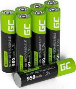 Green Cell 8x Akumulatorki Paluszki AAA R3 950mAh Ni-MH Baterie do ładowania Green Cell 7