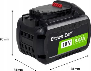 Green Cell Green Cell Akumulator DCB547 do elektronarzędzi DeWalt XR 18V 9Ah/FLEXVOLT 54V 3Ah Mocna bateria Li-Ion zamiennik DCB547 DCB548 6
