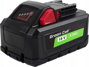 Green Cell Green Cell Bateria do elektronarzędzi Milwaukee M18 18V 8Ah Akumulator zamiennik M18 HB8 4932471070 4
