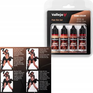 Vallejo : 72.379 - Game Color - Pale Skin Set 4 x (18 ml) 3