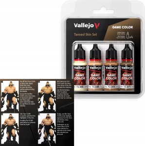 Vallejo : 72.380 - Game Color - Tanned Skin Set 4 x (18 ml) 3