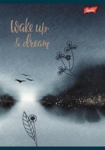 MAJEWSKI Zeszyt A5 60k linia laminowany WATERCOLOR ART z lakierem miejscowym p10 mix cena za 1 sztukę 3