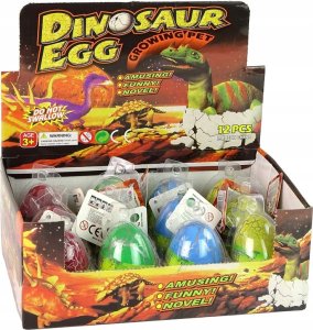 LeanToys Wykluwające się Magiczne Jajko Dinozaura Rosnące 6 cm Kolorowe 4