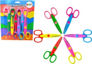 LeanToys Nożyczki Kreatywne Kolorowe Ozdobne Scrapbooking Dekoracyjne Wzory 6 ele. 1