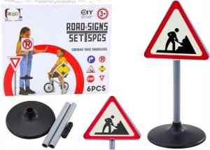 LeanToys Duży Znak Ostrzegawczy Prace Drogowe 70cm 1