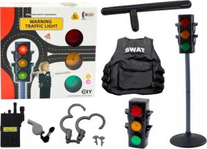 LeanToys Zestaw Edukacyjny Policjanta Kierowanie Ruchem Sygnalizator 10 El 1