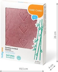 BabyOno 1478/01 KOC DZIANINOWY BAMBUSOWY RÓŻOWY 3