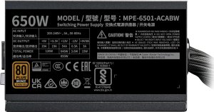 Zasilacz Cooler Master MWE Bronze V3 230V 650W (MPE-6501-ACABW-3BEU) 4