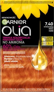 Alkotest GARNIER_Olia farba do włosów 7.40 Intense Copper 1